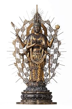 合掌観音像　仏像　仏教アート　彫刻　黒曜石　イスム　砂岩石 合掌観音像 仏像 仏教アート 彫刻 黒曜石 イスム 砂岩石 WOOD 准